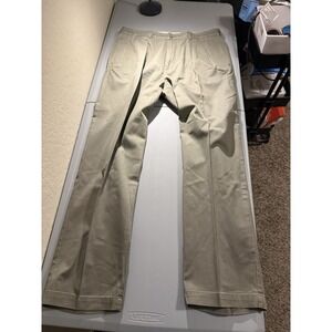 Polo Ralph Lauren Andrew Pants Mens 38x34 (37x34) Olive‎ Pleated Preppy Chino